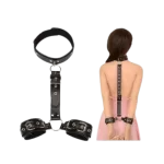 Arnés Bondage con Collar y Esposas Traseras