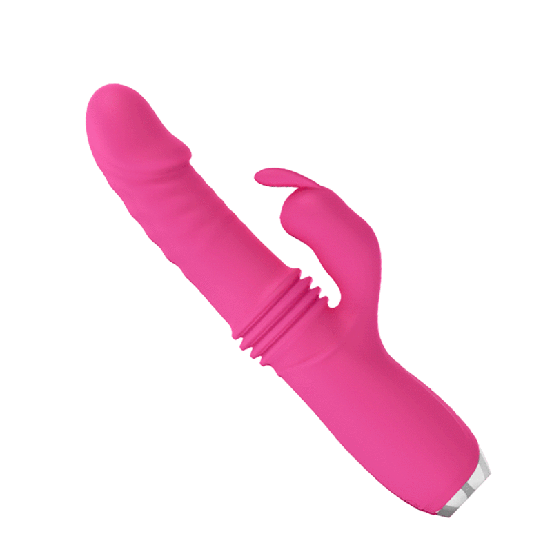 Vibrador rabbit Dorothy con movimiento de empuje