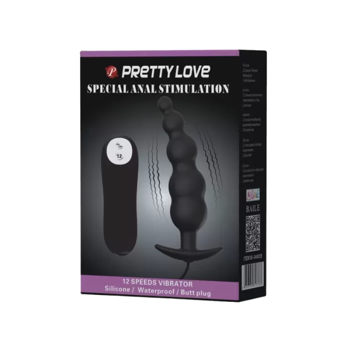 Plug anal vibrador PRETTY LOVE – Empaque original