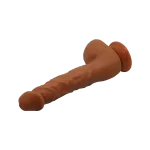 dildo realista marrón con ventosa vista lateral 🍑