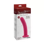 Dildo de Silicona Curvo Rosa - Imagen 2