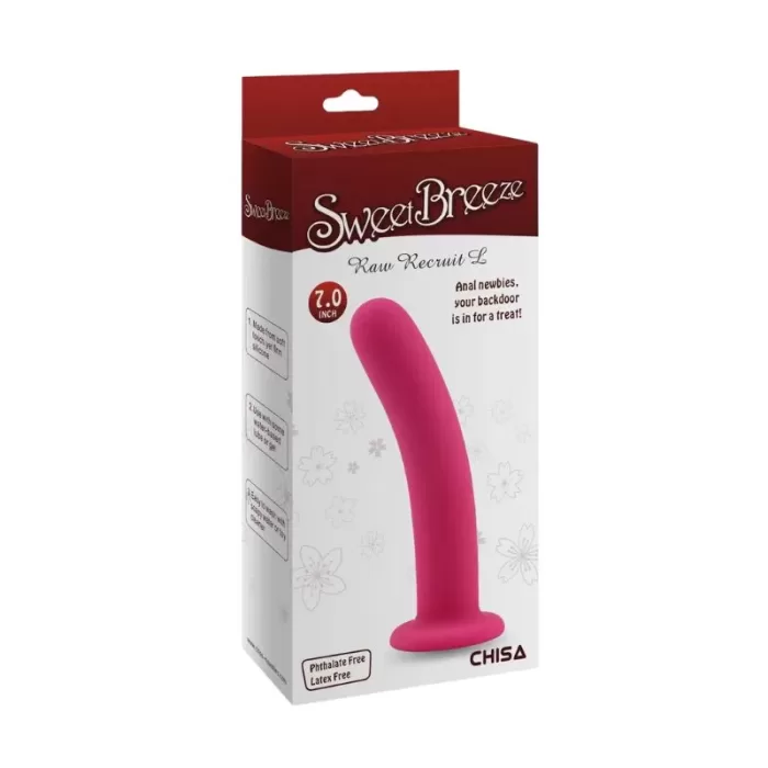 Dildo de Silicona Curvo Rosa - Imagen 2