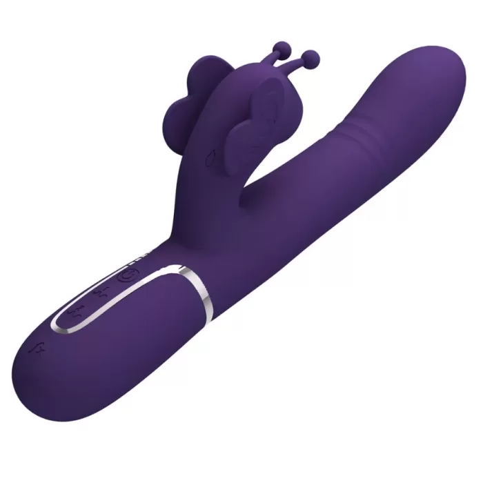 Vista lateral vibrador conejo PRETTY LOVE
