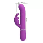Vibrador rabbit en vista vertical