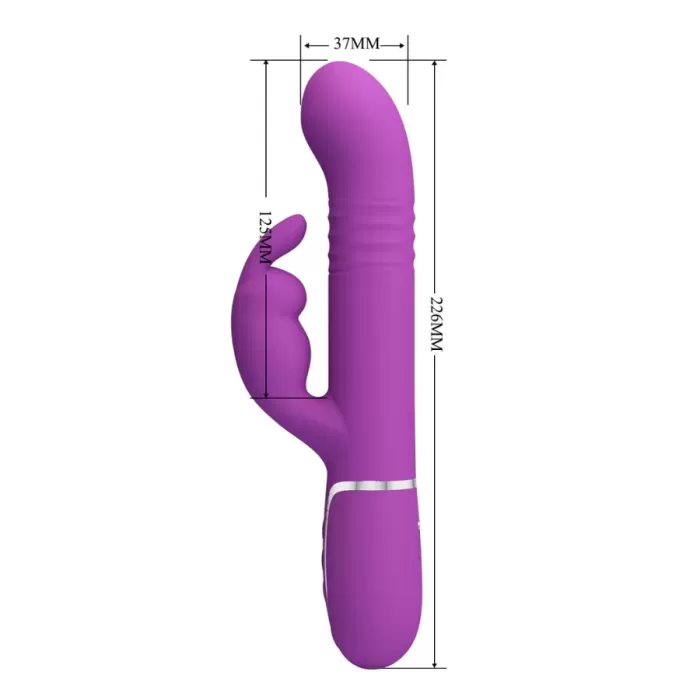 Vibrador rabbit en vista vertical