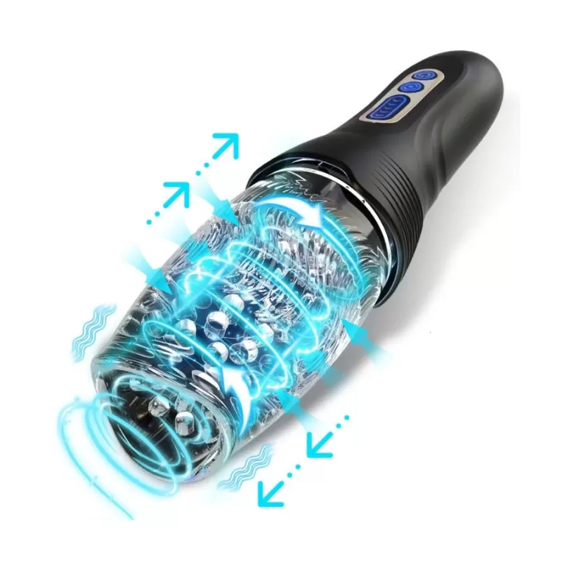 Masturbador Masculino Automático con Vibración y Rotación