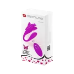 Vibrador mariposa Pretty Love con control inalámbrico en su empaque caja elegante