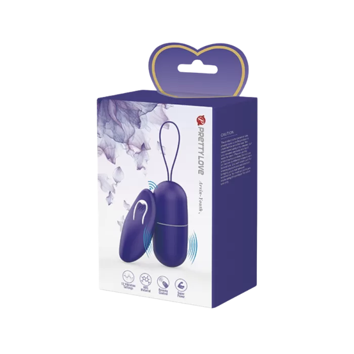 Caja del huevo vibrador Pretty Love con control remoto y 12 funciones