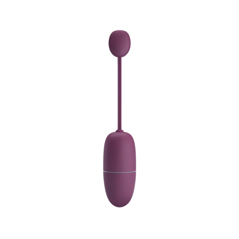 Huevo vibrador Pretty Love Nymple morado con control mediante aplicación móvil