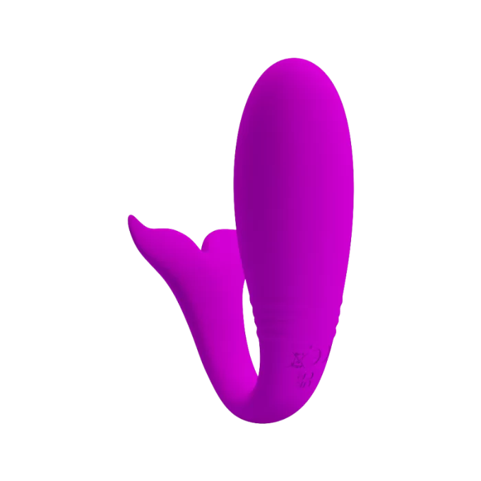 Vibrador para parejas Pretty Love Jayleen morado con cola de ballena y control por app de espalda