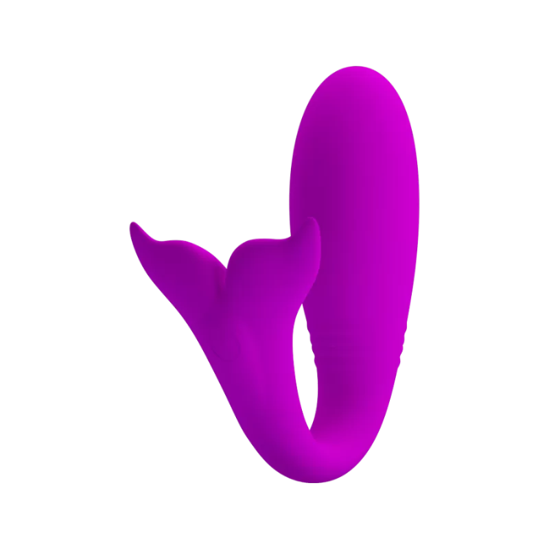 Vibrador para parejas Pretty Love Jayleen morado con cola de ballena y control por app