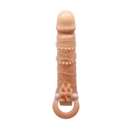 Funda extensora para pene Pretty Love con vibración y empaque original