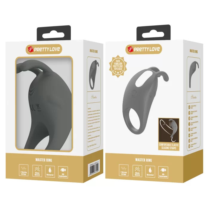 Caja Anillo Vibrador Recargable