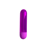 Vibrador bullet morado recargable con 10 funciones de vibración