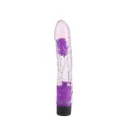 Vibrador realista morado resistente al agua de 23 cm