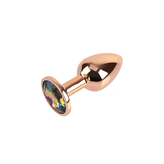 Plug Anal Metálico Rosa Dorado - Imagen 2