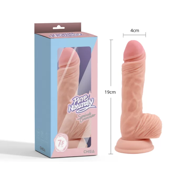 caja Dildo Realista de Silicona